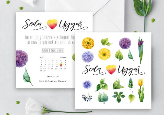 çiçekli davetiye çiçekli davetiye GARDEN – Çiçekli Fresh Davetiye cicekli davetiye 640x450